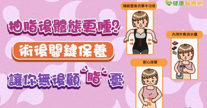 抽脂後體態更腫?術後關鍵保養讓你無後顧「脂」憂