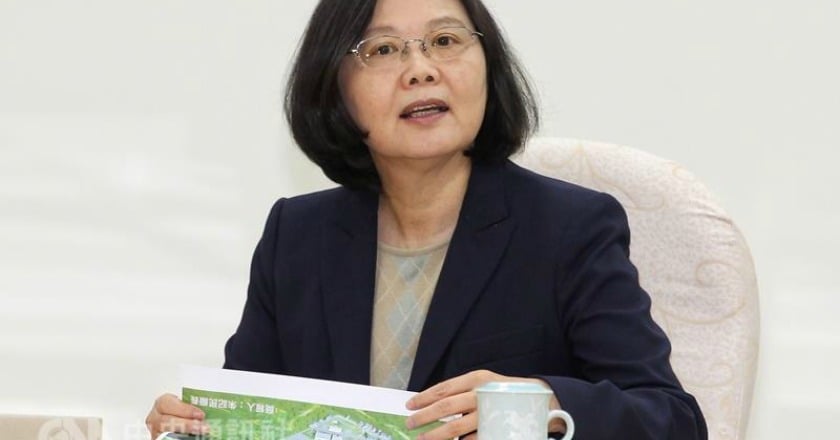 蔡英文視察林口火力發電廠 非核受矚目