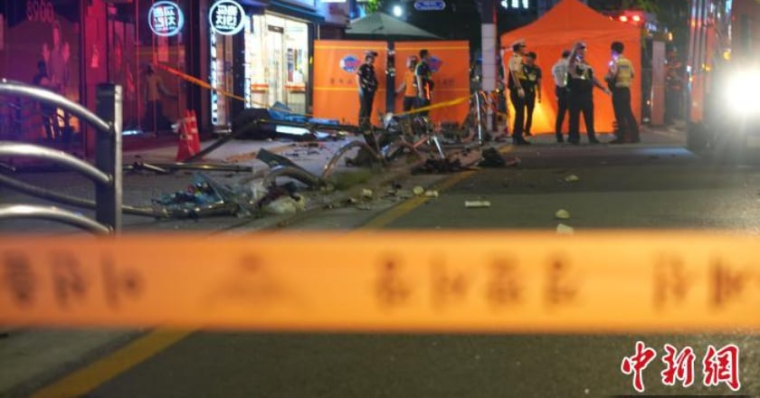 首爾市中心重大車禍 68歲老駕駛逆向撞人釀9死4傷