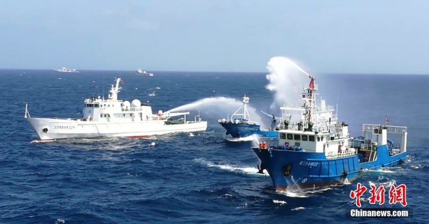 陸首次在海南三沙海域舉辦搜救演練