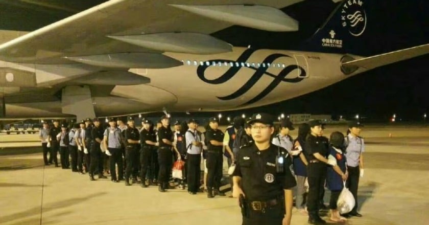 陸公安部證實 13名詐騙台嫌押抵南京