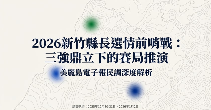 新竹縣長決戰策略分析：美麗島民調深度分析