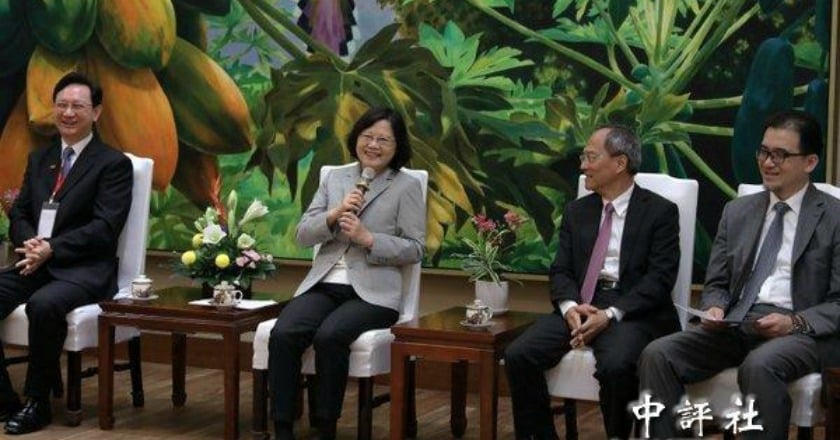蔡英文盼泰國僑商回台投資 提攜台商進軍東南亞