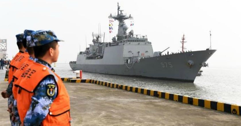薩德事件後 韓國軍艦首次訪問中國港口