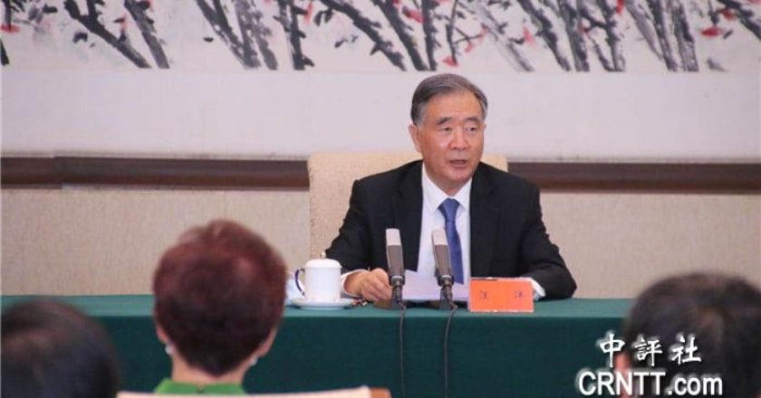 汪洋會見新黨主席吳成典