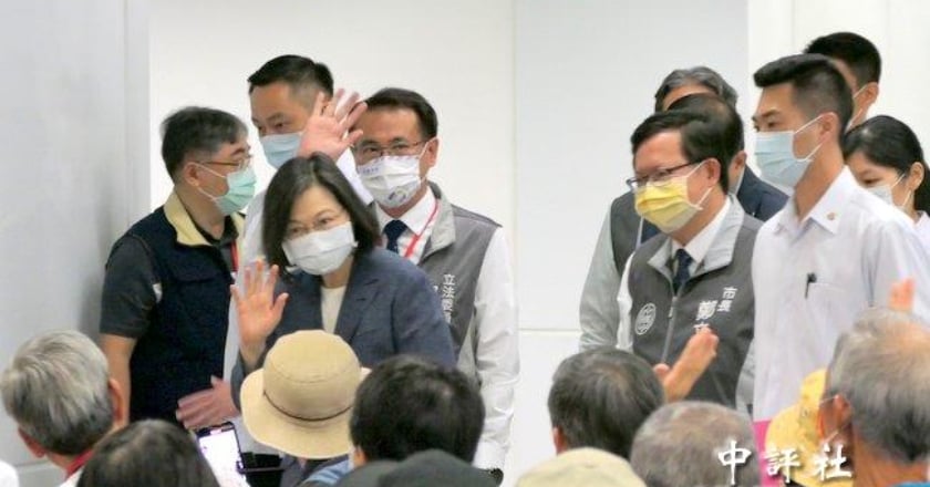 選前4天視察桃園 蔡英文挺鄭運鵬1200月票