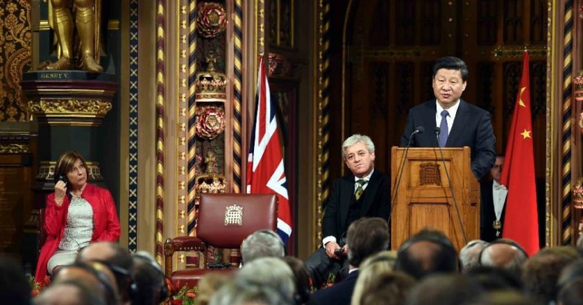 習近平英國會演說 冀推動中英關係發展