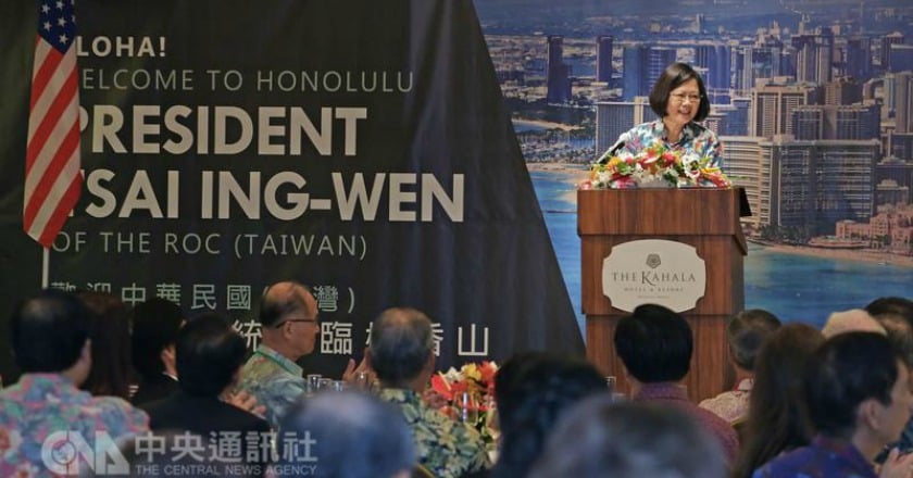 夏威夷僑宴 蔡英文：台美關係前所未有堅強