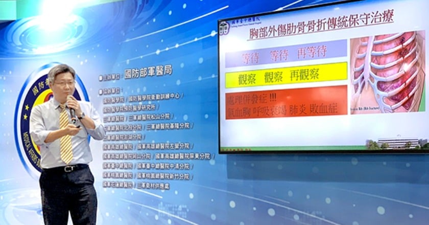 大叔騎重機慘犁田 肋骨斷20處微創固定神救援