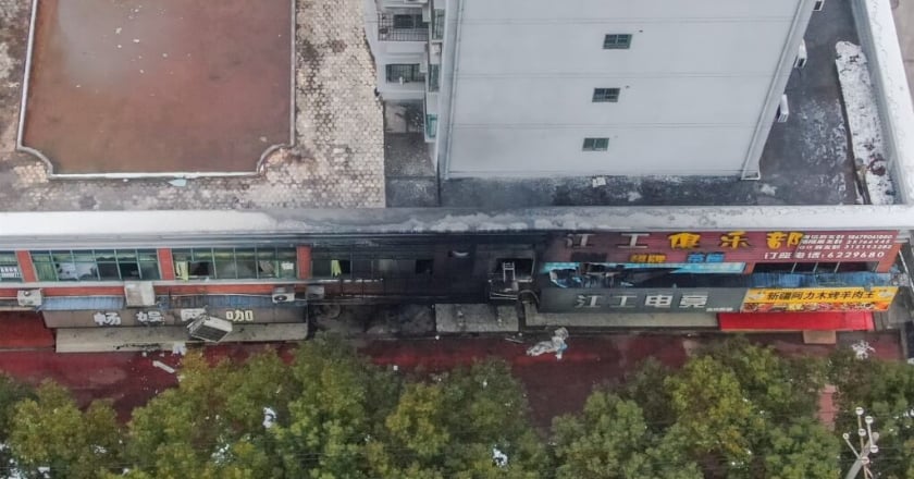 江西新余惡火39死多為補習學生 地下室施工人員違規用火釀災
