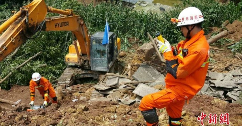 貴州大方縣山崩 10戶29人被埋