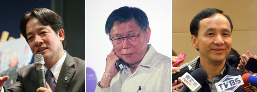 柯P民調小贏賴、朱，卻露出敗象