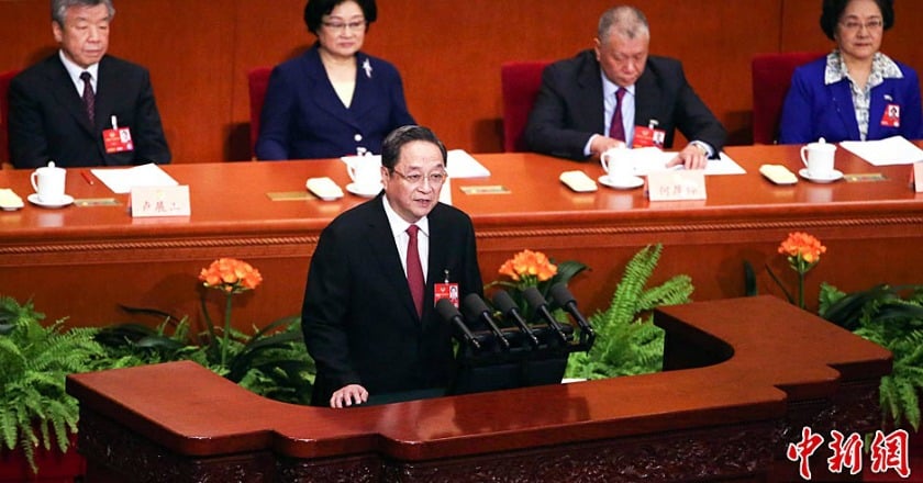 俞正聲政協報告：堅持「九二共識、反對台獨」政治基礎