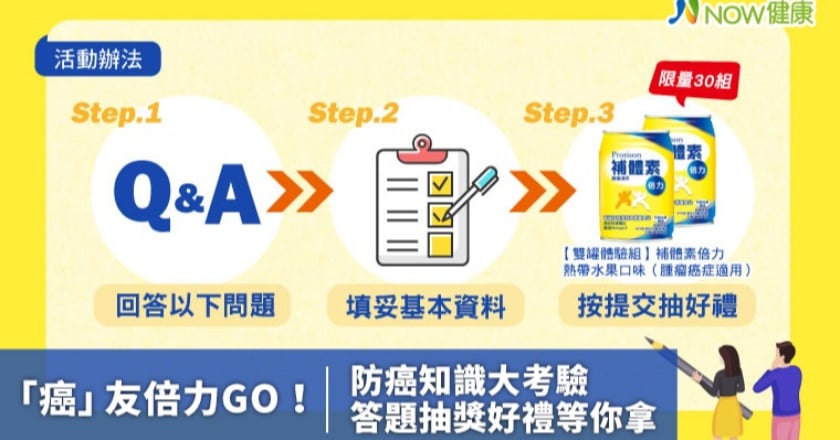 「癌」友倍力GO! 防癌知識大考驗回答問題抽好禮