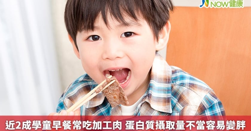 近2成學童早餐常吃加工肉 蛋白質攝取量不當容易變胖