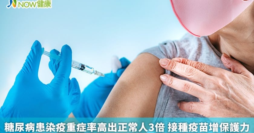 糖尿病患染疫重症率高出正常人3倍 接種疫苗增保護力
