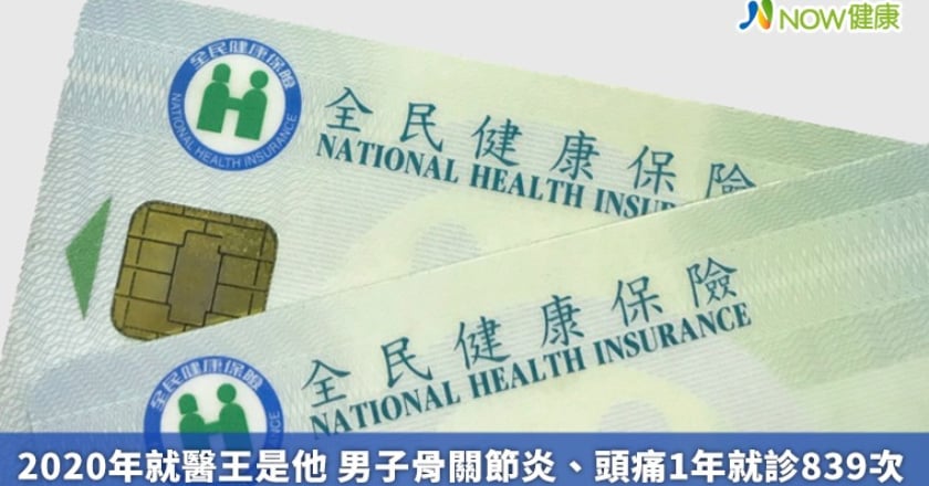 2020年就醫王是他 男子骨關節炎、頭痛1年就診839次