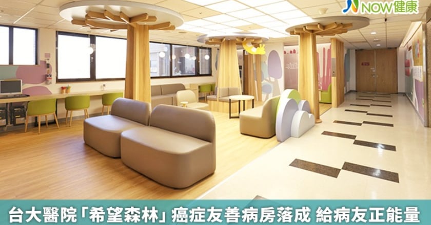 台大醫院「希望森林」癌症友善病房落成 給病友正能量