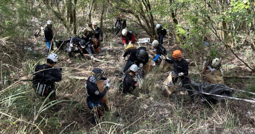 垂降好手大禹嶺清4000公斤垃圾　感嘆公德心何在