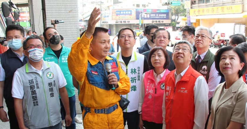 台中視察消防廳舍　陳建仁：全台153處將改善