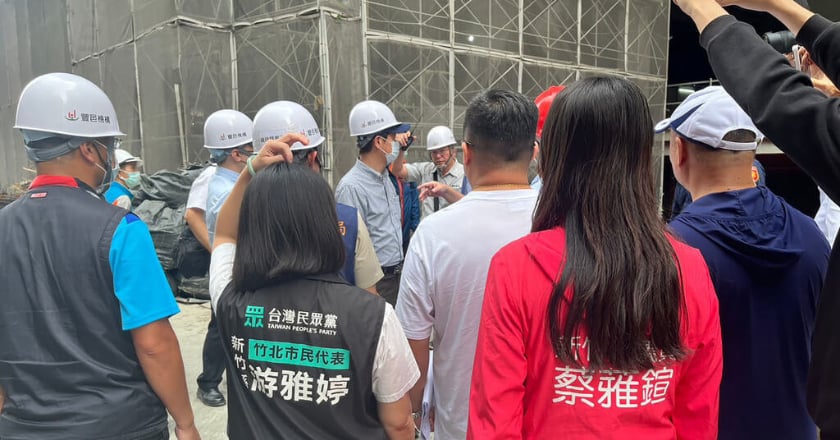 竹北某建案周邊道路5度塌陷　竹縣府：已要求立即改善