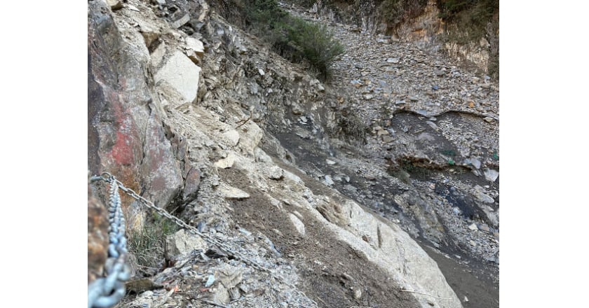 玉山八通關往荖濃溪步道部分崩塌　暫無法通行