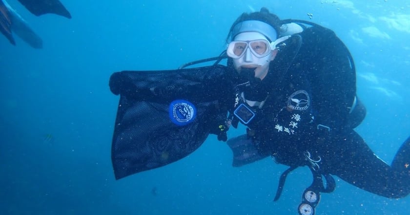 海保署串聯202名潛海戰將　清出逾780公斤海廢