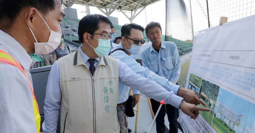 台南新建棒球場迎全運會 黃偉哲視察盼優化