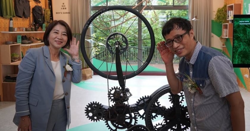 屏東「聲音輪」開展　廢棄單車零件化身裝置藝術