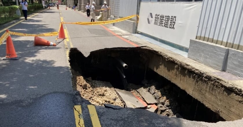 竹北道路塌陷釀瓦斯管破裂 楊文科已要求建案停工