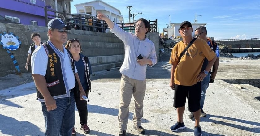 林右昌赴蘭嶼了解災後復原 允助重建強化災防韌性