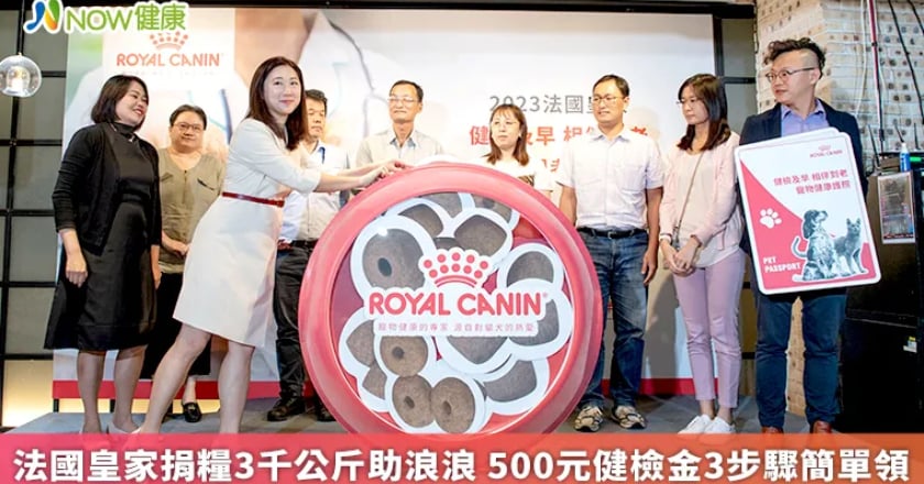 法國皇家捐糧3千公斤助浪浪 500元健檢金3步驟簡單領