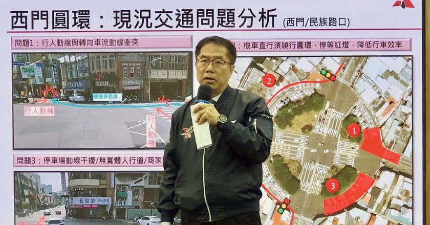 台南舊城區3圓環 10日起禁止機慢車紅燈右轉