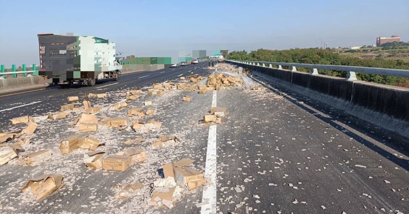 國道路肩邊坡散落物 22日起處理費每30分鐘3千元