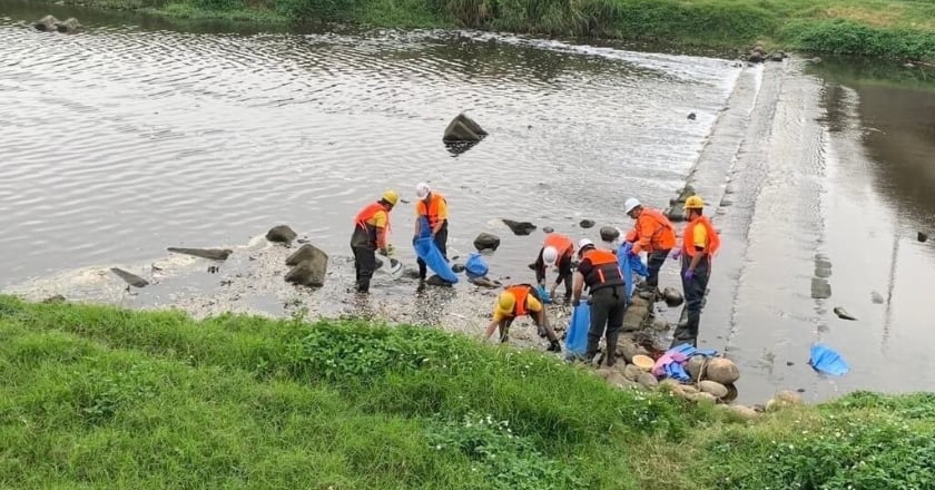 科慕觀音廠鹽酸管線破裂釀魚群死亡 桃園環保局開罰