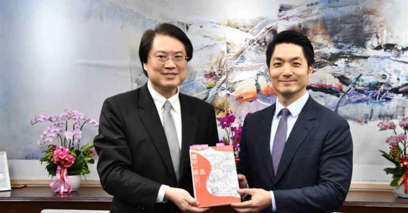 與林右昌談社子島開發 蔣萬安：中央地方齊努力