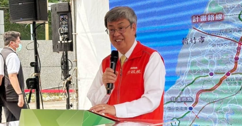 視察國道1號楊梅至頭份工程 陳建仁:打造完整路網