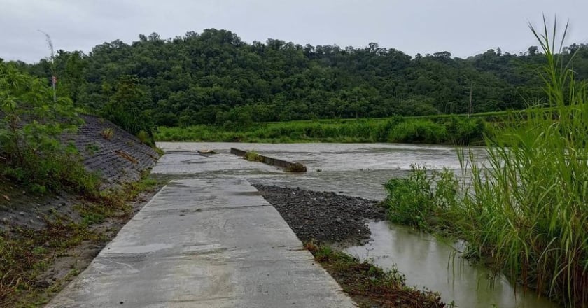 颱風山陀兒影響 花蓮多條橋梁道路管制2橋梁沖毀