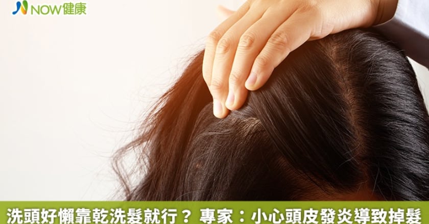 洗頭好懶靠乾洗髮就行？ 專家：小心頭皮發炎導致掉髮