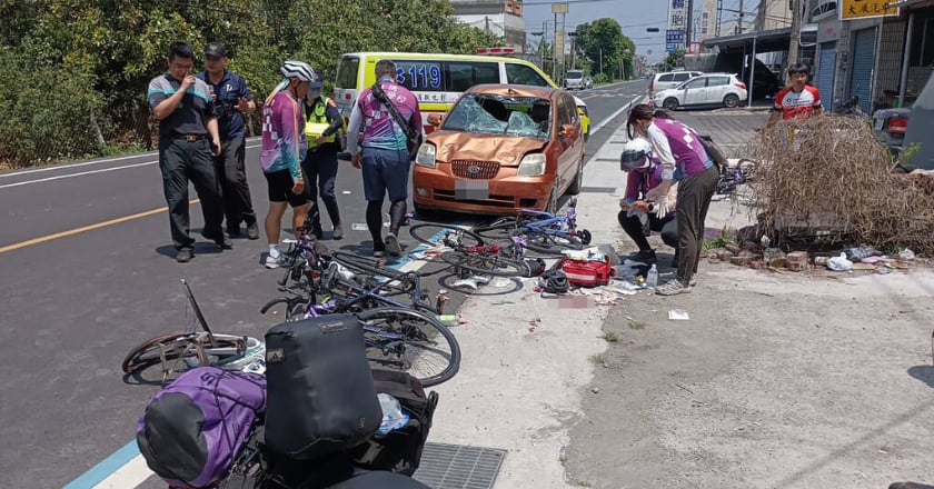 新北康橋單車環島彰化遭逆向車撞 7學生受傷1人命危