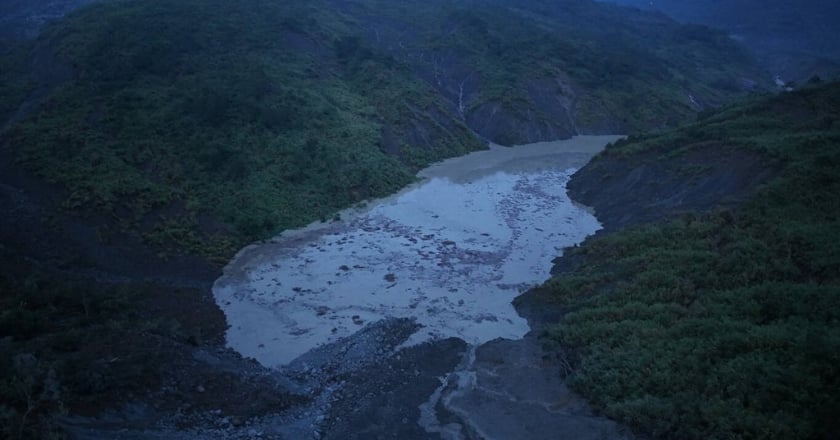 草嶺堰塞湖潰決警示 水利署發布4鄉鎮注意