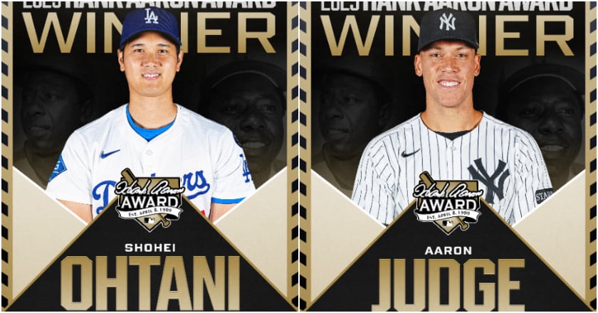 MLB首次雙聯盟MVP二連霸 大谷翔平四度獲MVP與賈吉同季連霸