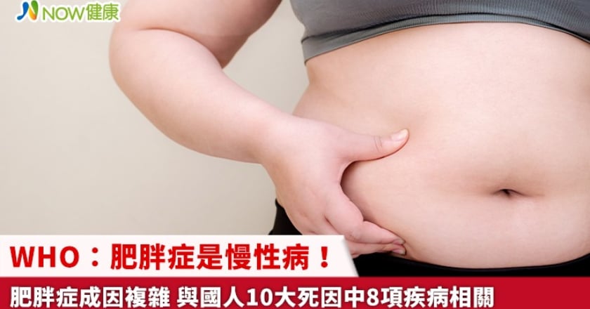 WHO：肥胖症是慢性病！肥胖症成因複雜 與國人10大死因中8項疾病相關