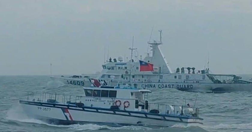 中國海警闖金門禁限制水域 海巡強勢驅離譴責挑釁
