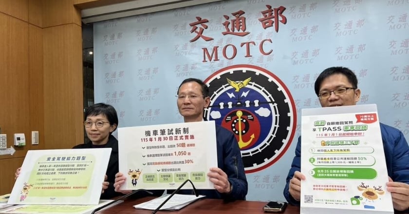 公路局：機車考照1/30改全選擇題 高齡駕駛納入主動關懷
