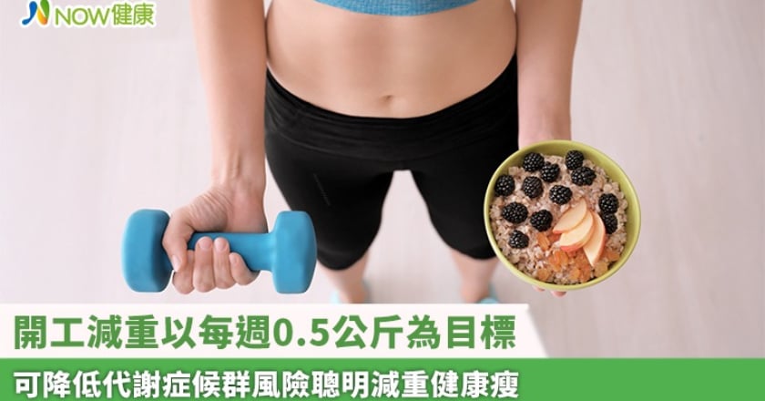 開工減重以每週0.5公斤為目標 可降低代謝症候群風險聰明減重健康瘦
