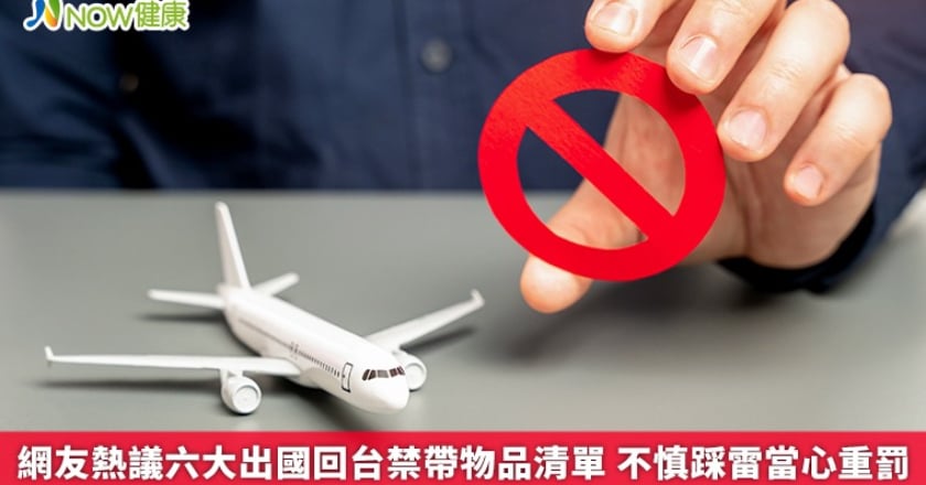 網友熱議六大出國回台禁帶物品清單 不慎踩雷當心重罰