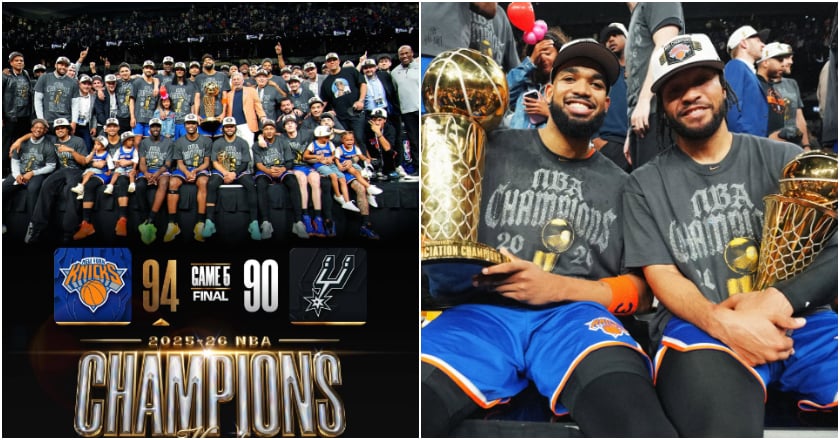 布朗森狂轟45分奪FMVP 率尼克睽違53年重返NBA王座