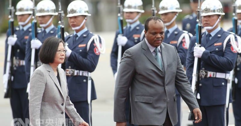 軍禮歡迎 蔡英文：史瓦帝尼為台灣發聲從不缺席