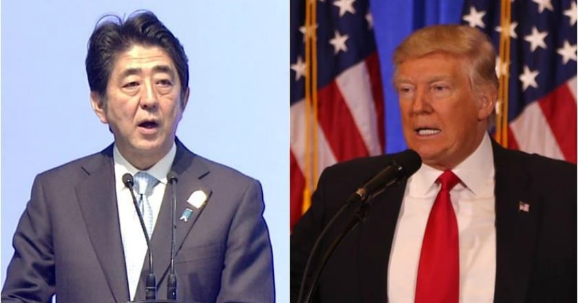 有必要更加施壓朝鮮 日美領袖罕見連兩天通電話
